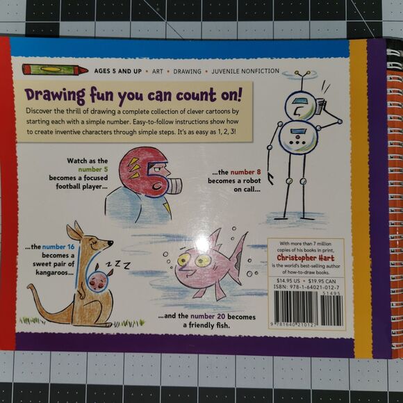 Christopher Hart Books for Kids-Drawing Cartoon from Shapes, Letters & Numbers - Picture 5 of 16